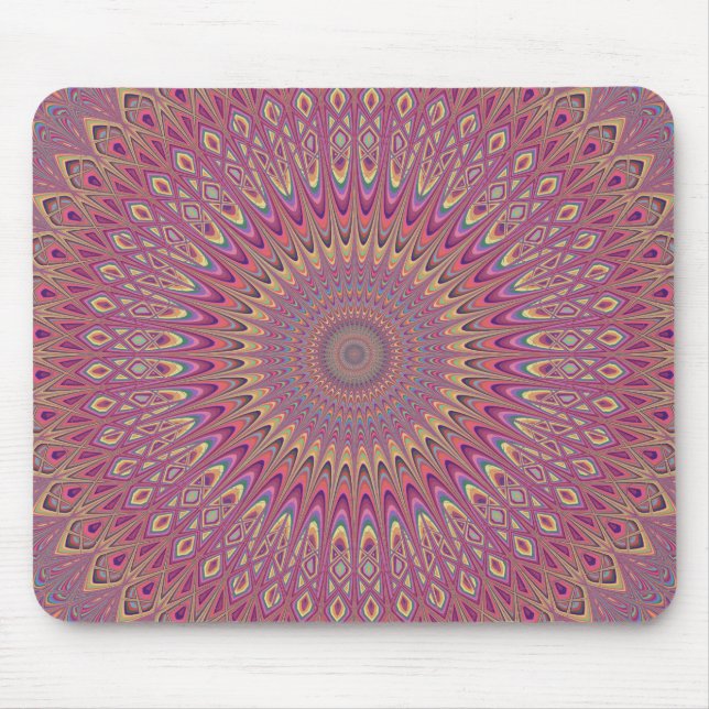 Mousepad Hippie grid mandala (Frente)