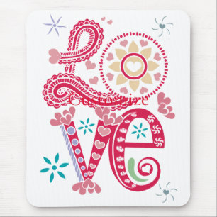 Mousepad Hippie Groovy - Sinal de Amor Thunder_Cove