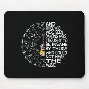 Mousepad Hippie Guitar E Aqueles Que Foram Vistos Dançando 