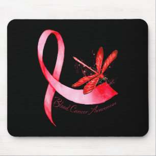 Mousepad Hippie Libélula Fita Vermelha Conscientização sobr