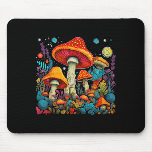 Mousepad Hippie Mushroom Festival da Floresta Psicodélica F