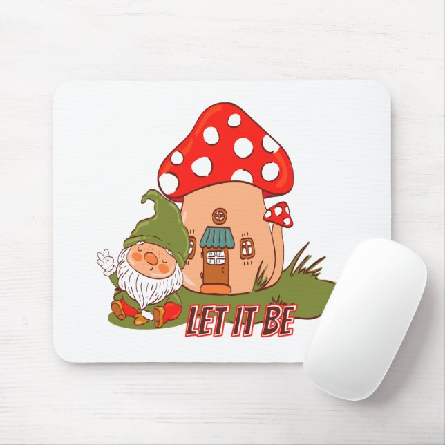Mousepad Hippie Que Seja Gnomo (Com mouse)