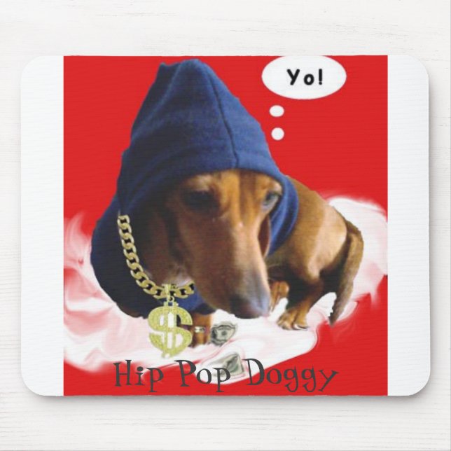 Mousepad hippopmarron3, Doggy anca do pop (Frente)