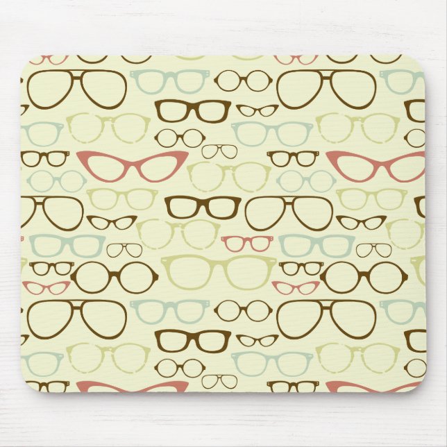 Mousepad Hipster retro do Eyeglass (Frente)