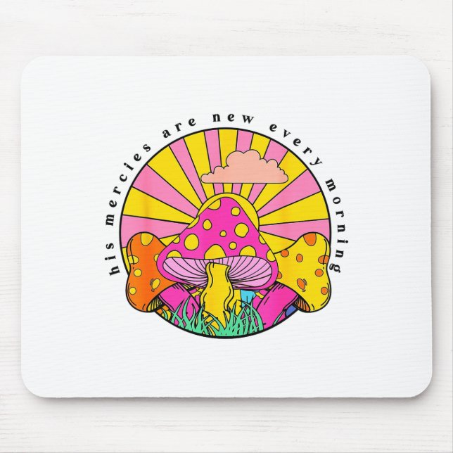 Mousepad His Mercies Are New Every Morning Christian Faith  (Frente)