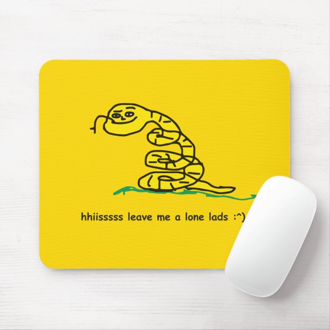 Mousepad Hisssss Me Deixem Em Paz Rapazes Paródia de Gadsde (Com mouse)