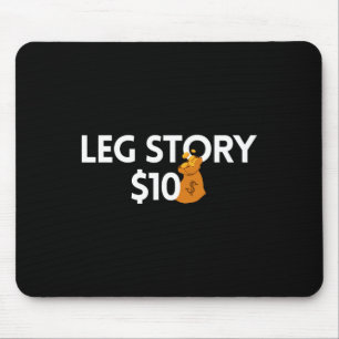 Mousepad História das Pernas 10 Dólares Amputee Deficiência