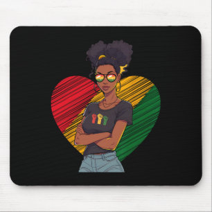 Mousepad História Negra Décima Junta Rainha Melanina Afro