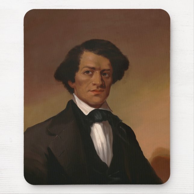 Mousepad História Negra: Direitos Civis de Fred Douglass 18 (Frente)
