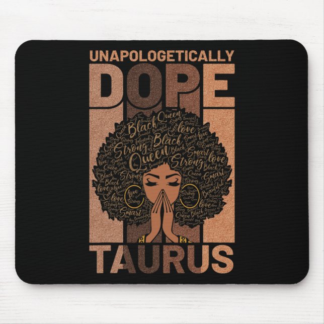 Mousepad História Negra Drogada Taurus Melanin (Frente)