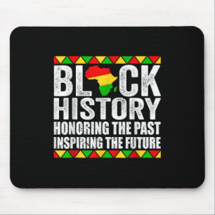 Mousepad História Negra Educação é Livro da Liberdade Preto