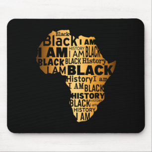 Mousepad História Negra Eu Sou Negro Todos os Meses America