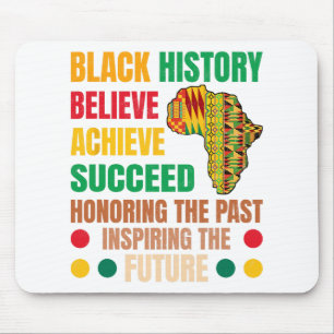 Mousepad História Negra Honrando Homens Futuros Inspiradore