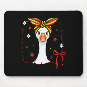 Mousepad História Negra Juneteenth Ganso Coquete Laço Ndana