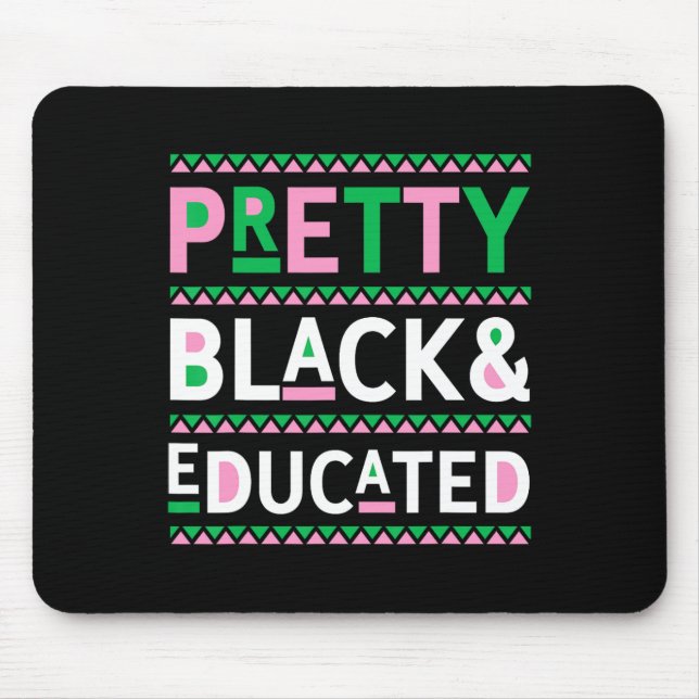 Mousepad História Negra Mês Oferece Bonito Preto E Educa (Frente)