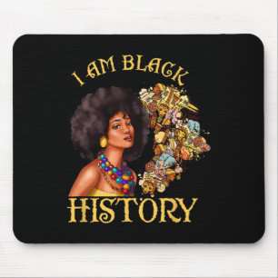 Mousepad História Negra Mulher Rainha Americana Africana J