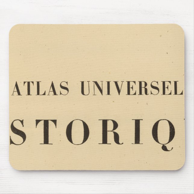 Mousepad Historiador universal do Atlas de Metade (Frente)