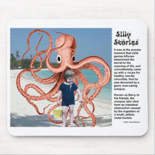Mousepad Histórias de bobo: Pad do Mouse Octopus Comedor de