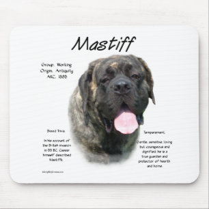 Mousepad Histórico do Mastiff de Brindle