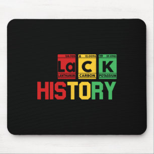 Mousepad Histórico Negro Mês Mesa de Elemento Periódico Afr