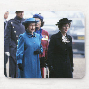 Mousepad HM Queen Elizabeth II-Margaret Thatcher