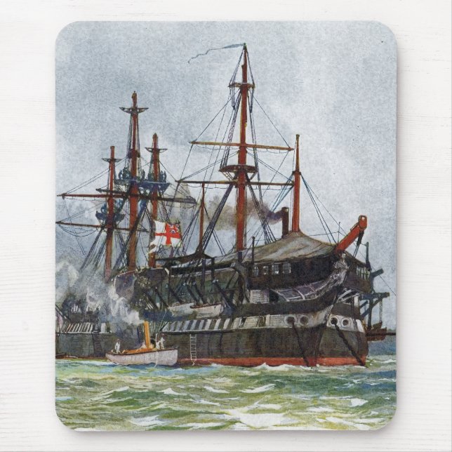 Mousepad HMS Implacable um navio de terceira classe de 74 c (Frente)