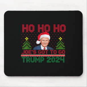 Mousepad Ho Ho Joes Tem Que Ir Trump 2024 Feliz Natal