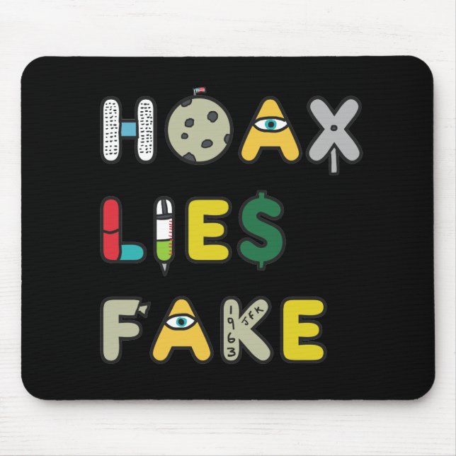 Mousepad Hoax Mentira Falso (Frente)
