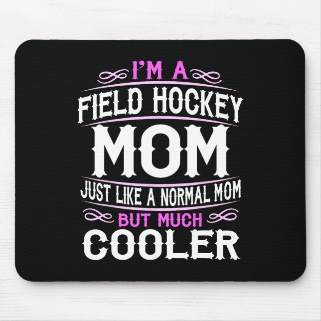 Mousepad Hockey de Campo Mãe Hóquei em Gelo Mãe Americana (Frente)