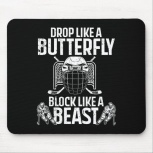 Mousepad Hockey Goalie Art Para Homens Amantes De Hóquei No