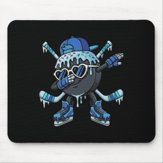 Mousepad Hockey Ice Cream Drip Dabbing Puck Stakes Sprinkle