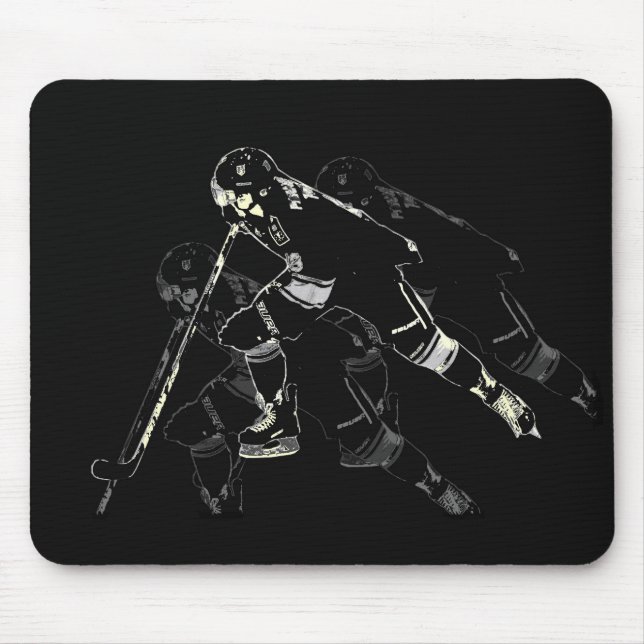 Mousepad Hockey Mania - Jogador de Hóquei (Frente)