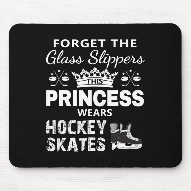 Mousepad Hockey para Meninas - Esta Princesa Veste Ska de H (Frente)