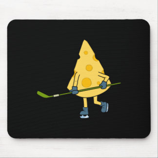 Mousepad Hockey Player Cute Cheese Hobby Sports Performance