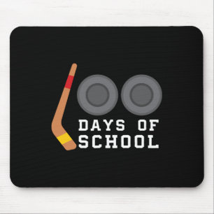 Mousepad Hockey Puck Stick 100 Dias De Professora Boy