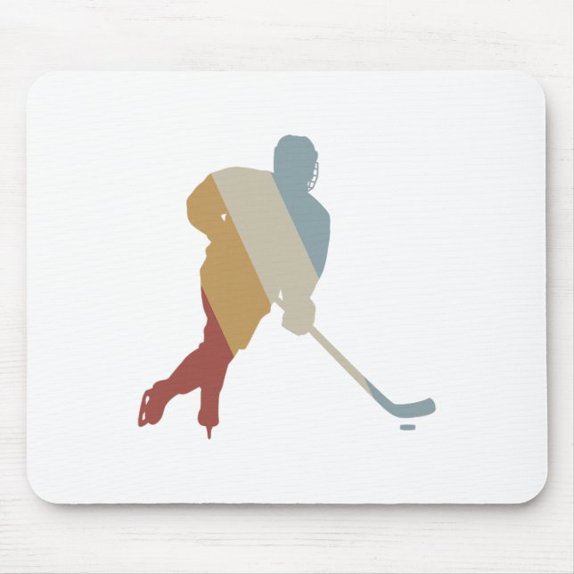 Mousepad Hockey Retro Style Vintage  (Frente)