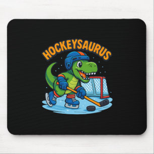 Mousepad Hockeysaurus Dinossauro Engraçado de Hóquei no Gel