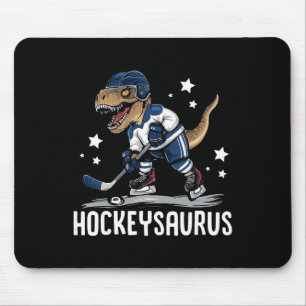 Mousepad Hockeysaurus Dinossauro Engraçado Hockey Crianças 