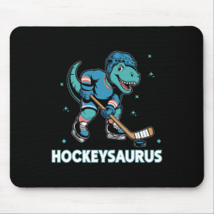 Mousepad Hockeysaurus Dinossauro Engraçado Trex Hóquei Cria