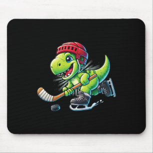 Mousepad Hockeysaurus Dinossauro Hóquei no Gelo Trex Menino