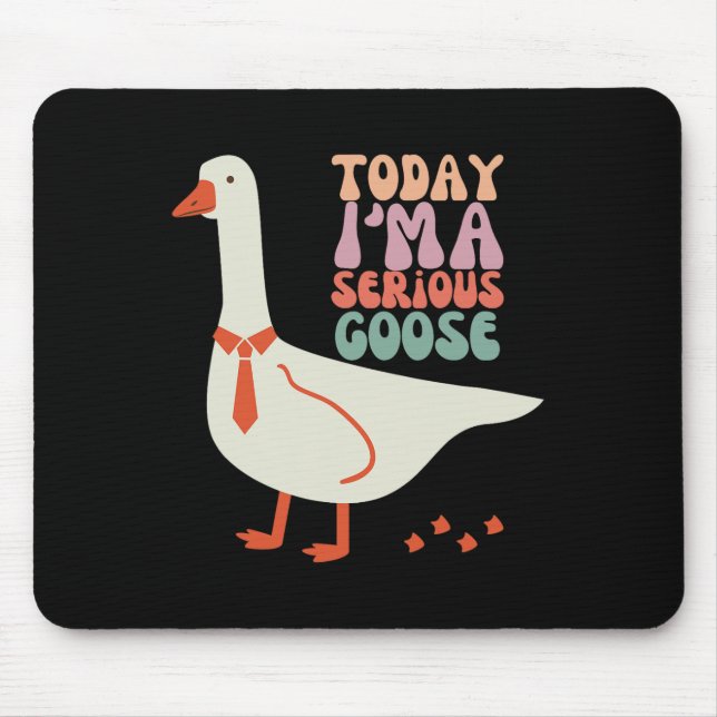Mousepad Hoje eu sou um Dia de as mães Sério Engraçado (Frente)