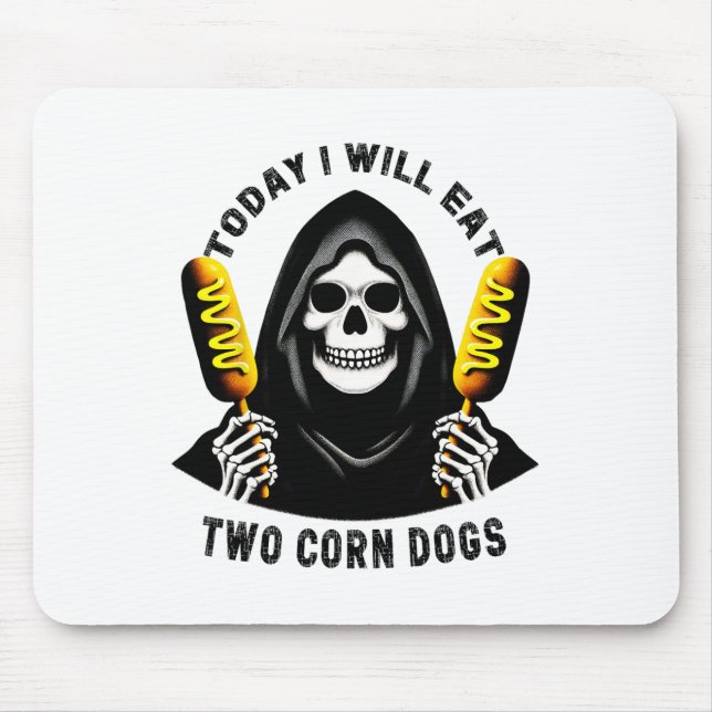 Mousepad Hoje Vou Comer Dois Cães De Milho Memória De Bobo (Frente)