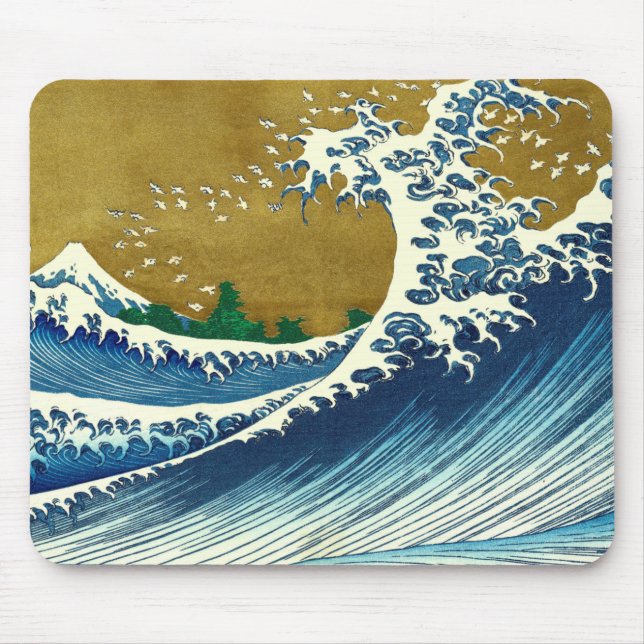 Mousepad Hokusai Big Wave Japão Art (Frente)