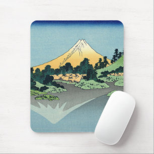 Mousepad Hokusai Monte Fuji reflete no lago Kawaguchi