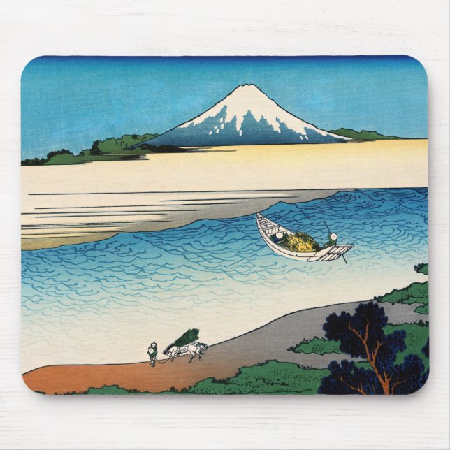 Mousepad Hokusai - Rio Tama na província de Musashi (Frente)