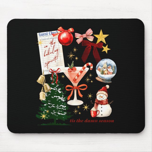 Mousepad Holiday Vibes In The Holiday Srit Christmas Funny  (Frente)