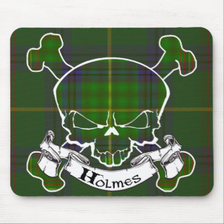 Mousepad Holmes Tartan Skull