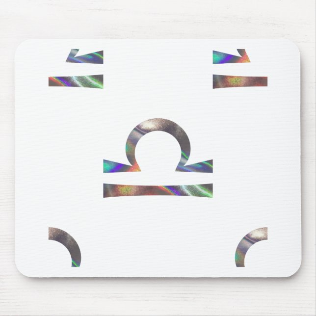 Mousepad holograma Libra (Frente)