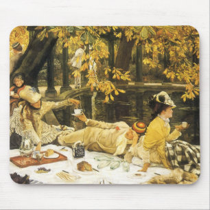 Mousepad Holyday, o piquenique de James Tissot, Arte Vitori