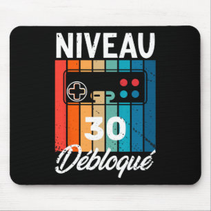 Mousepad Homem 30 Anos Aniversário Gamer Nível 30 Humor 1